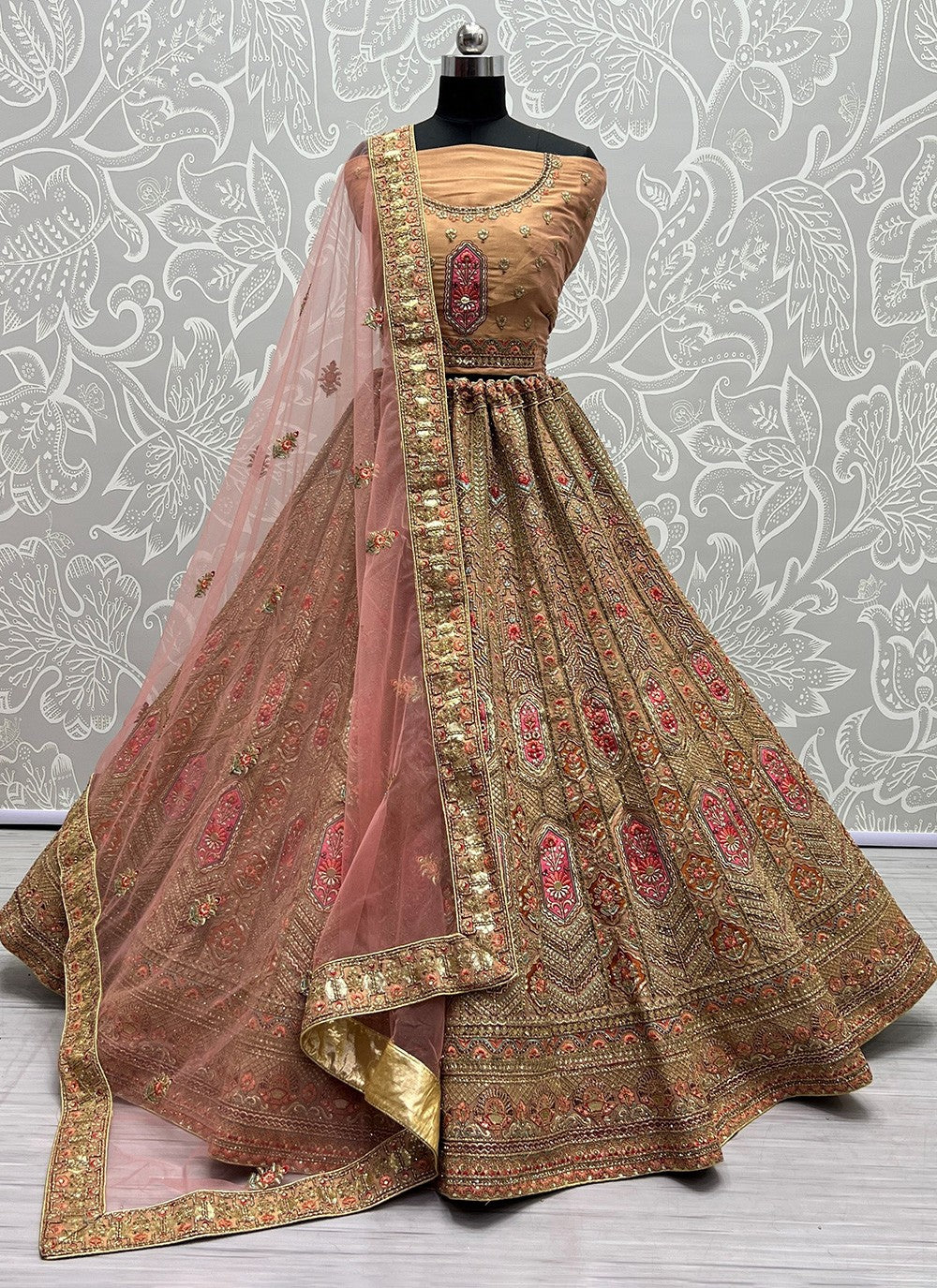 Diamond Net A - Line Lehenga - L0977