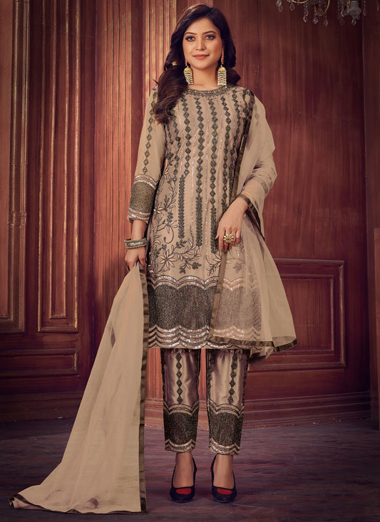 Net Salwar Suit - T710