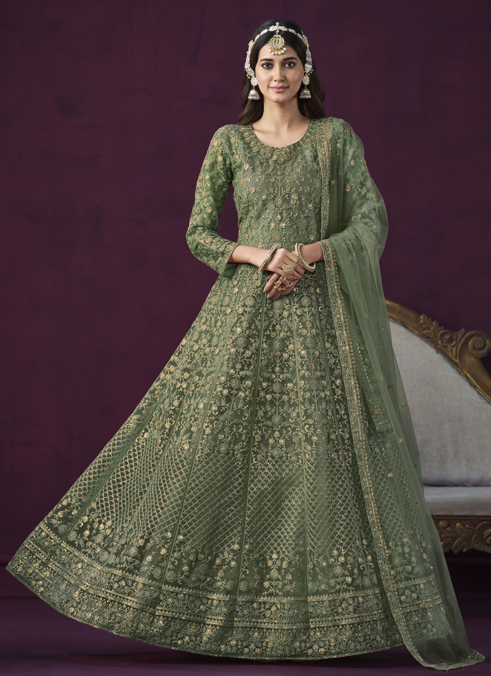 Net Anarkali - T1746