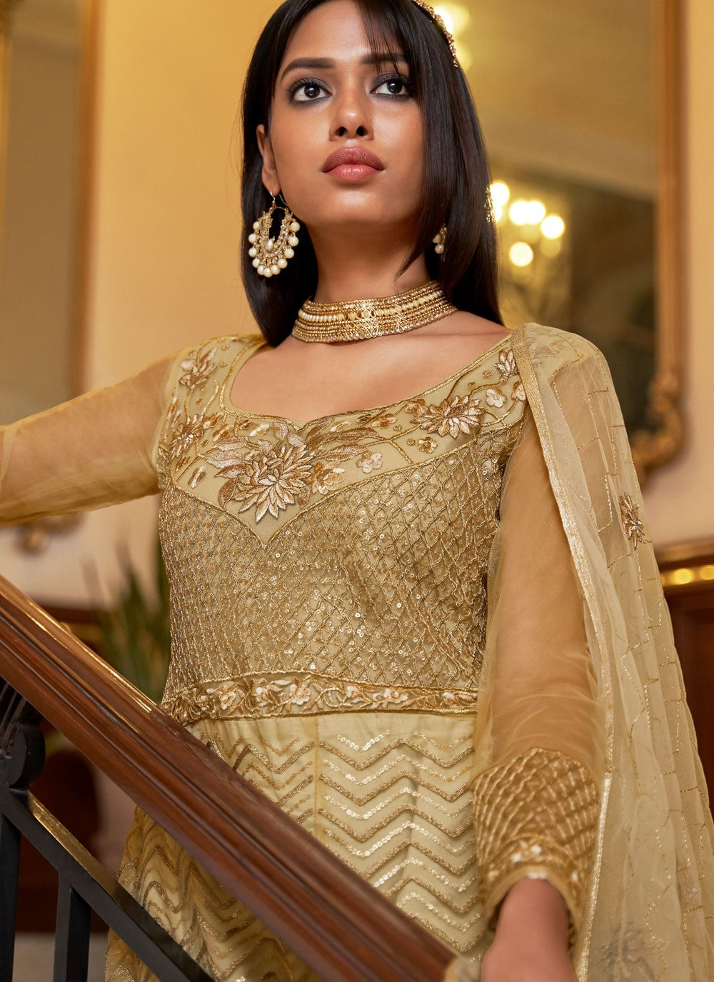 Net Anarkali - T3515