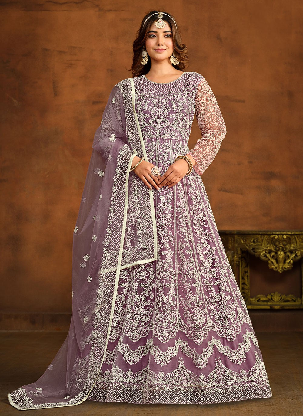 Net Salwar Suit - T1846