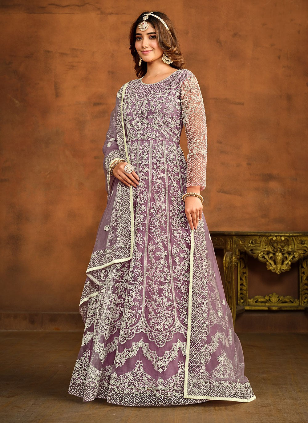 Net Salwar Suit - T1846