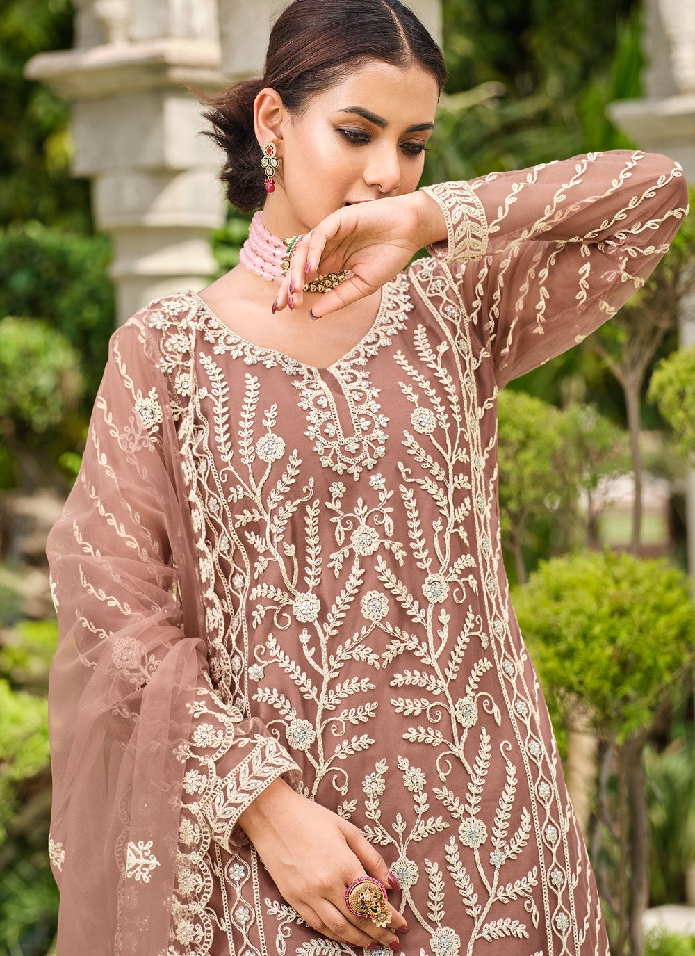 Net Salwar Suit - T2197