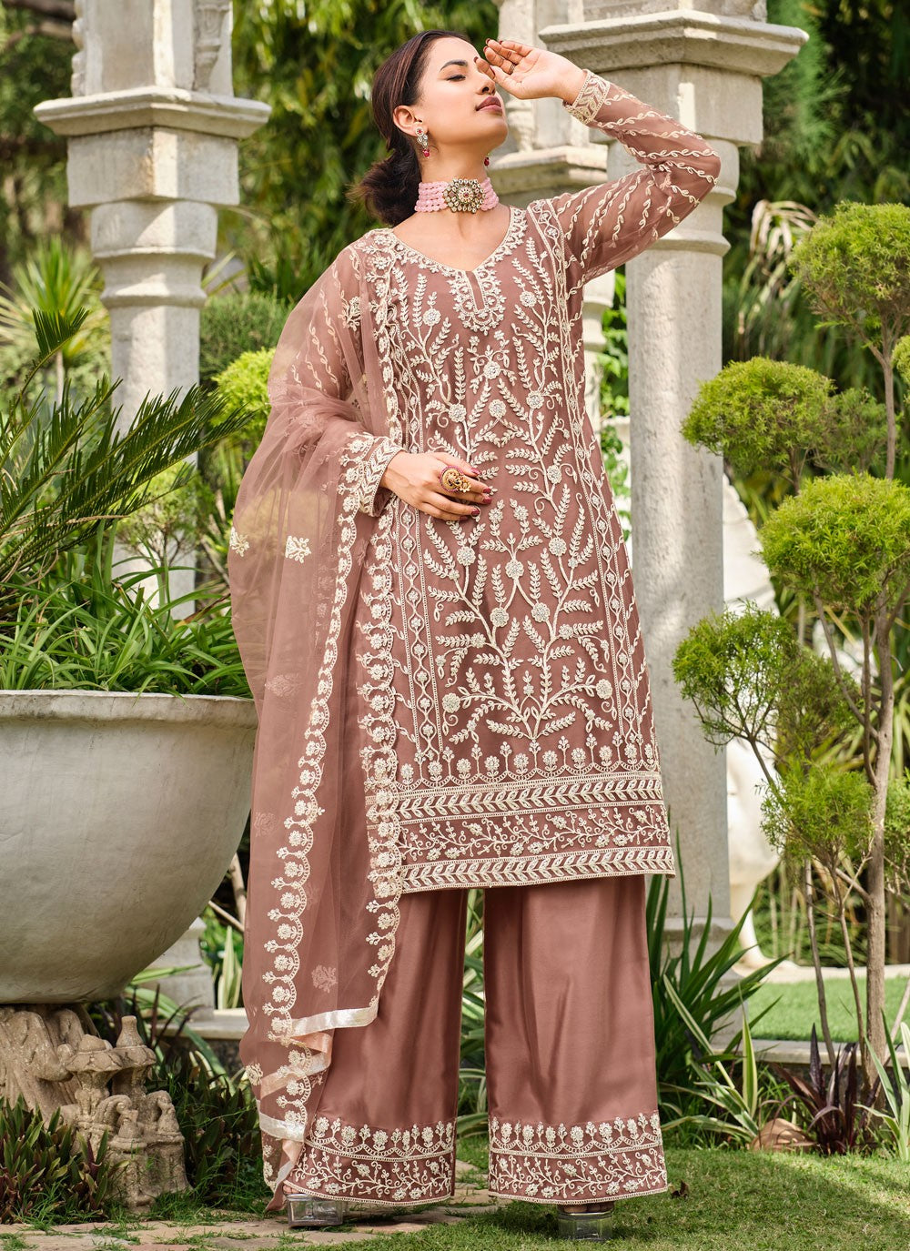 Net Salwar Suit - T2197