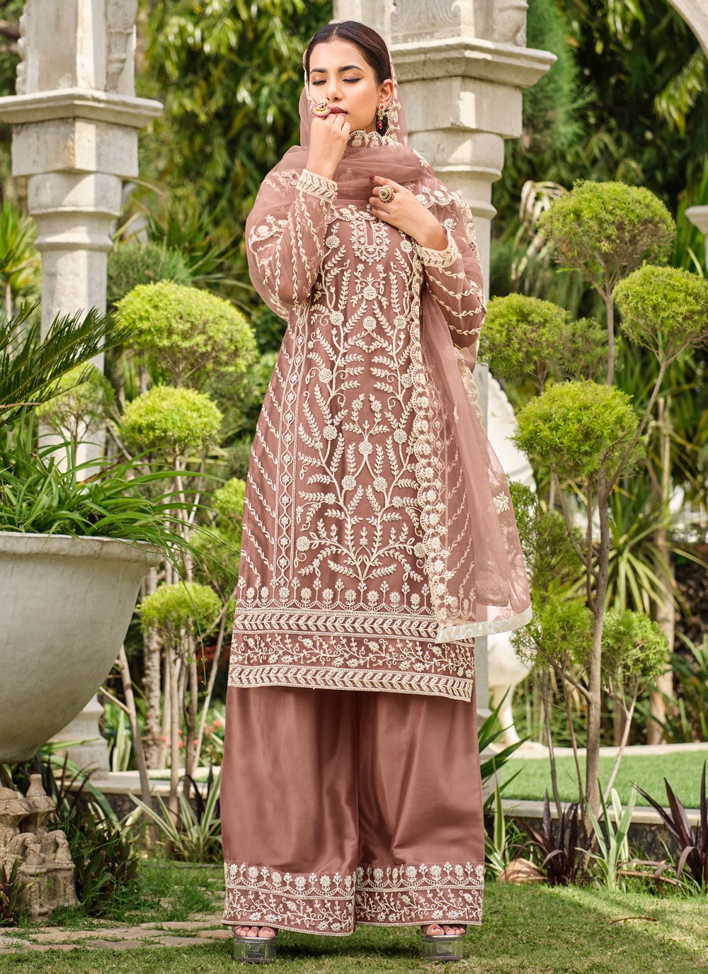 Net Salwar Suit - T2197