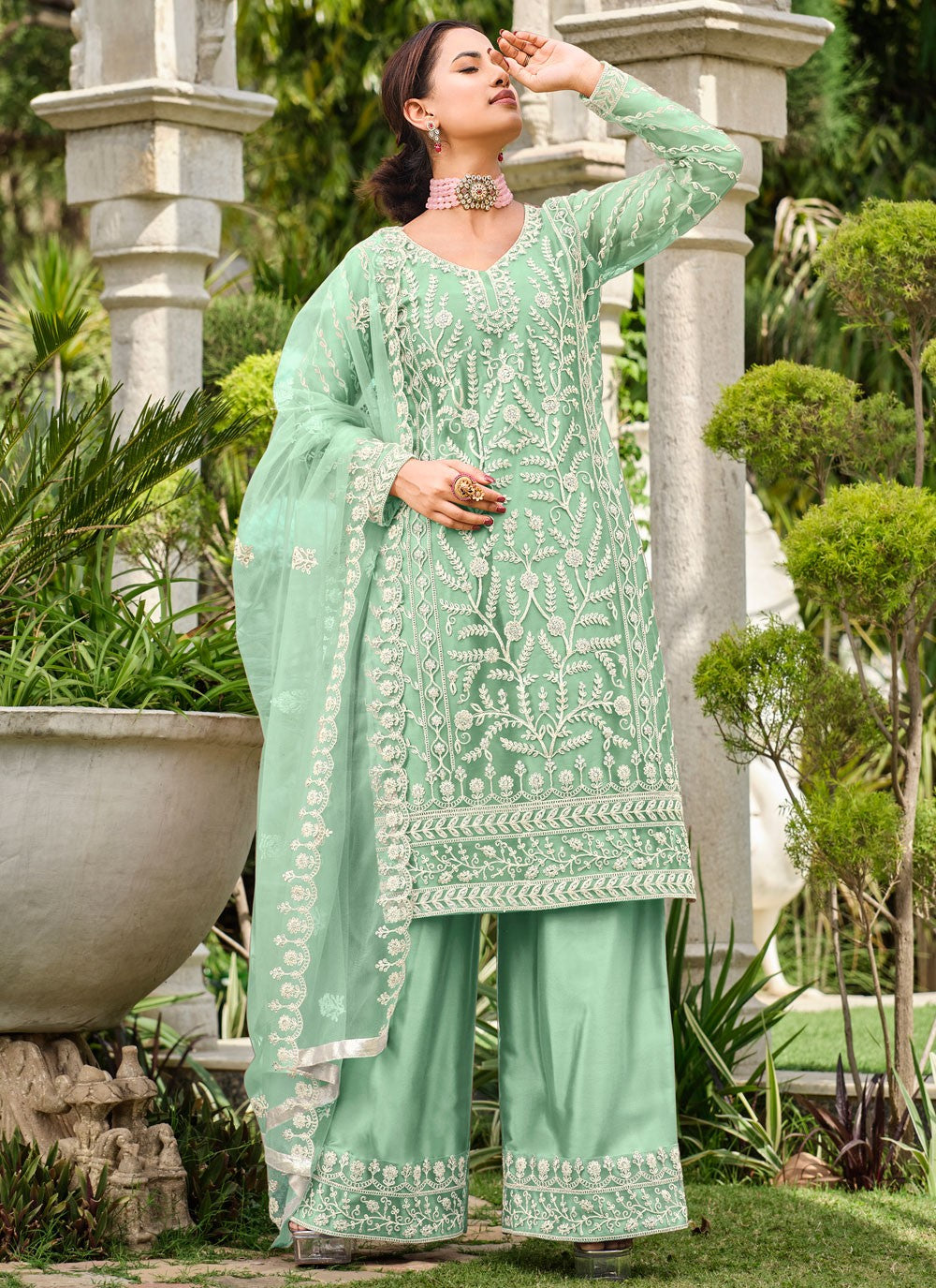 Net Salwar Suit - T2197