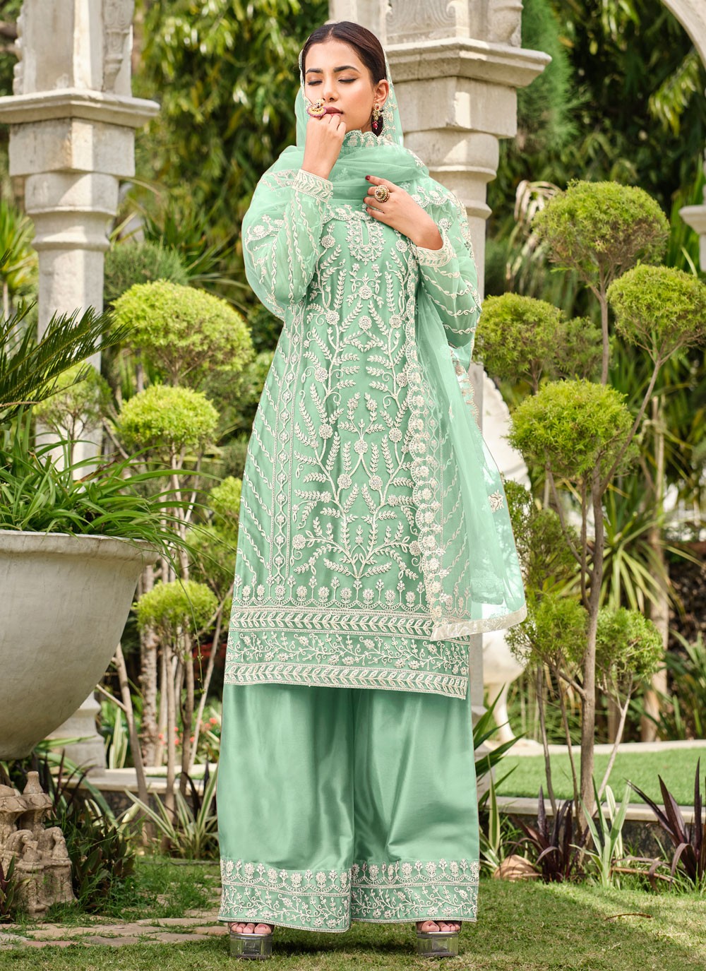 Net Salwar Suit - T2197