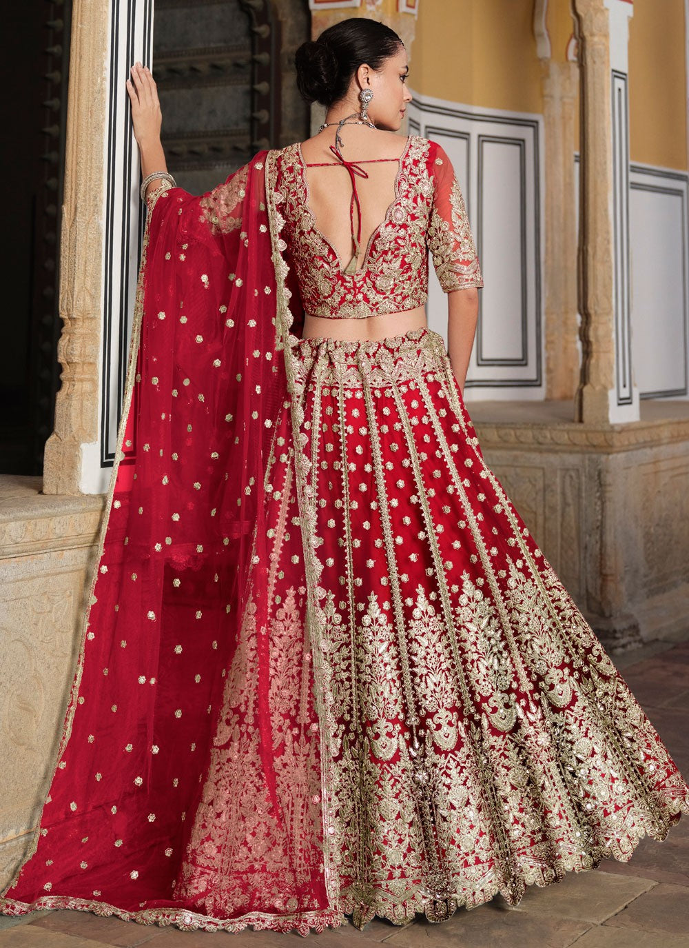 Dimond Net Lehenga - L3186