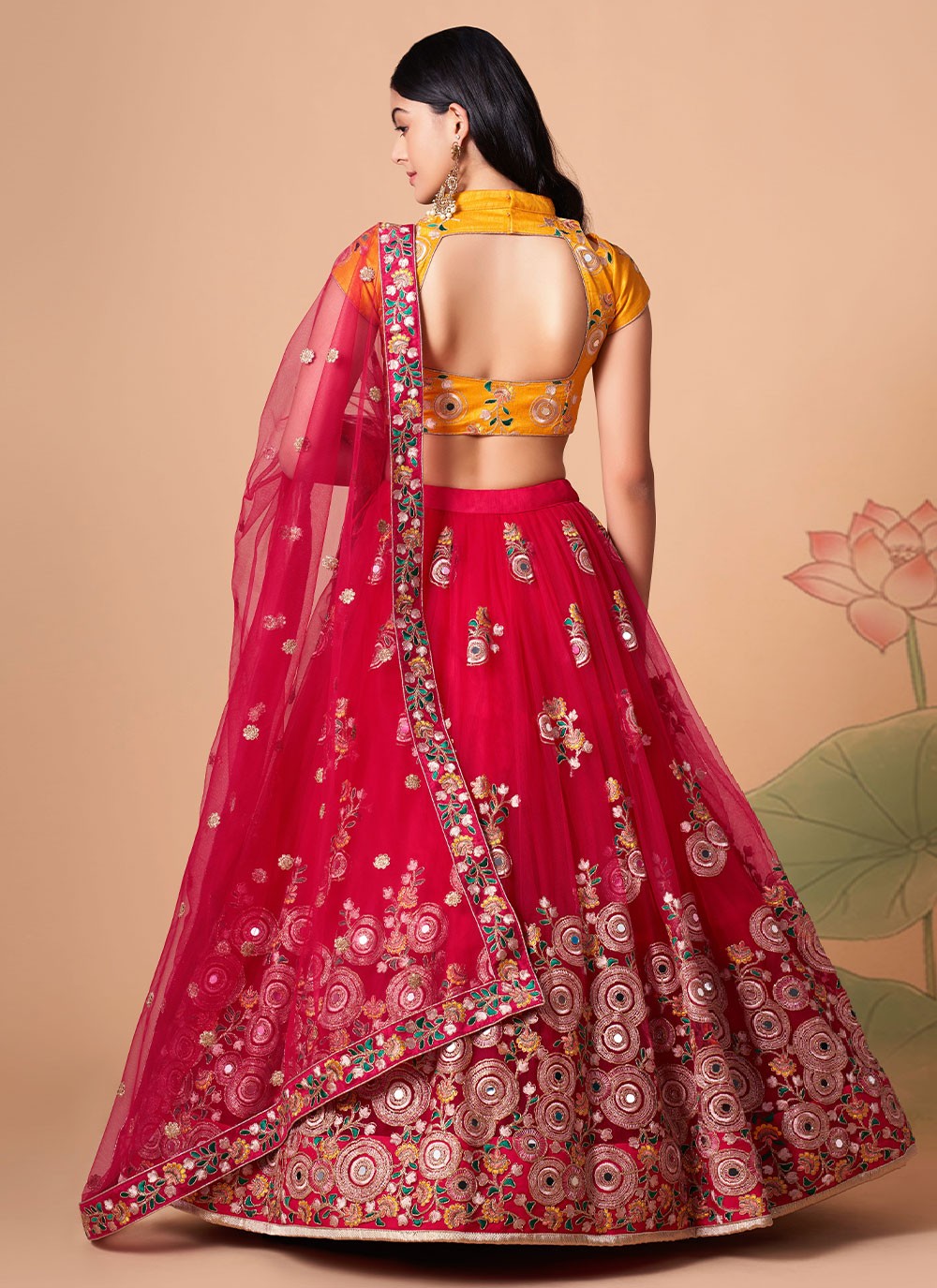 Dori Work Net A - Line Lehenga - L0777