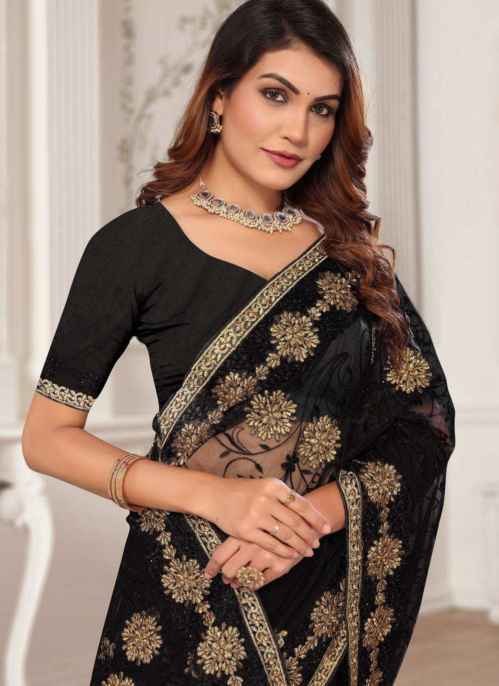 Contemporary Cord Silk Saree - S6325