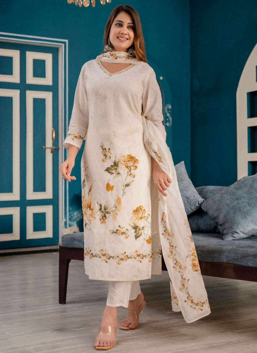 Silk Salwar Suit - T3353