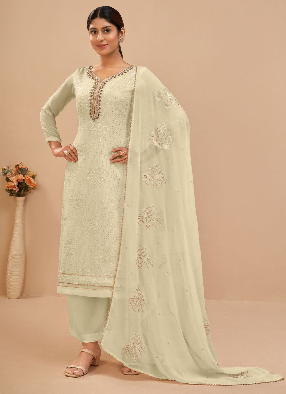 Georgette Salwar Suit - T977