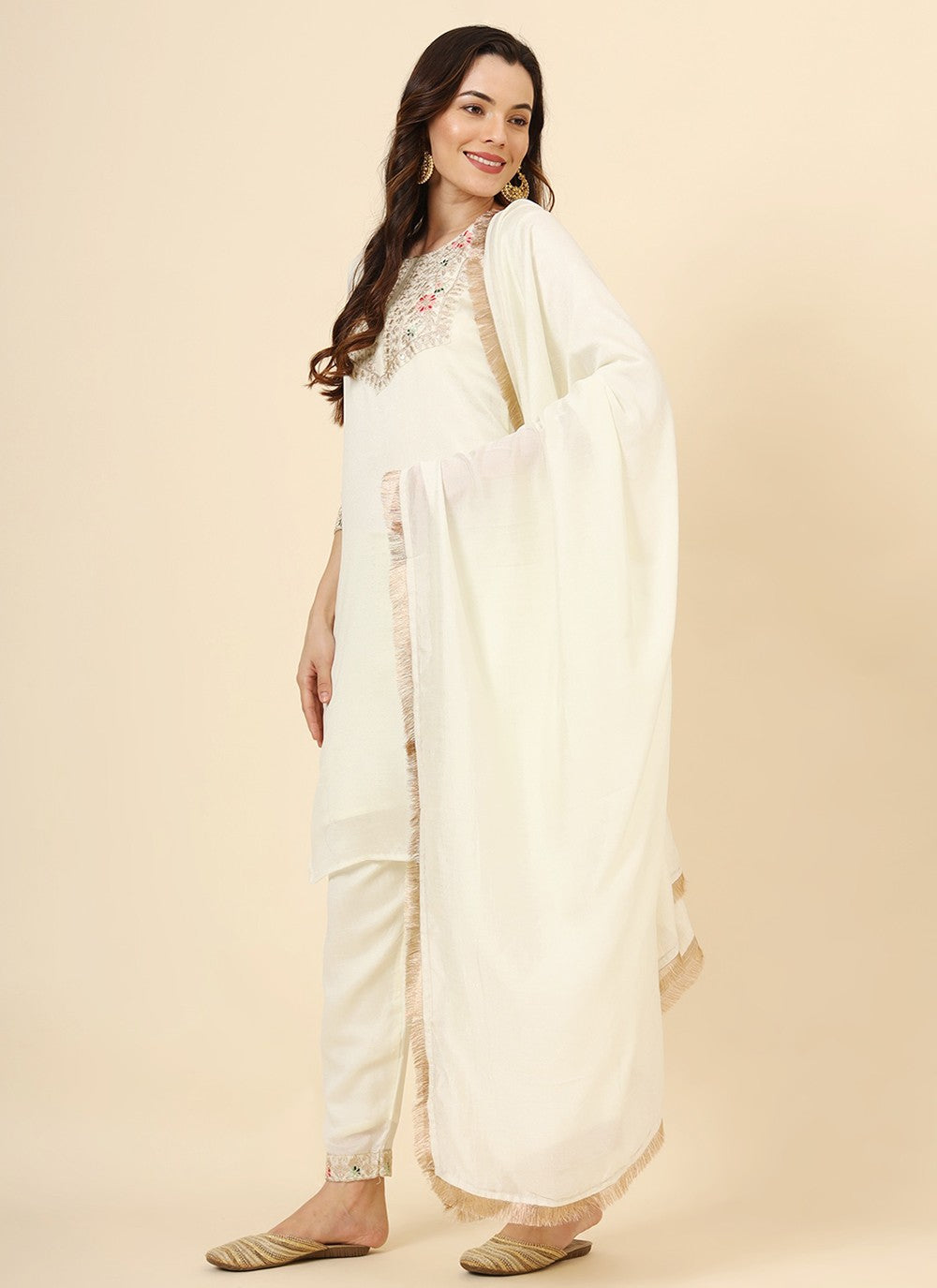 Vichitra Silk Pant Style Suit - T3465