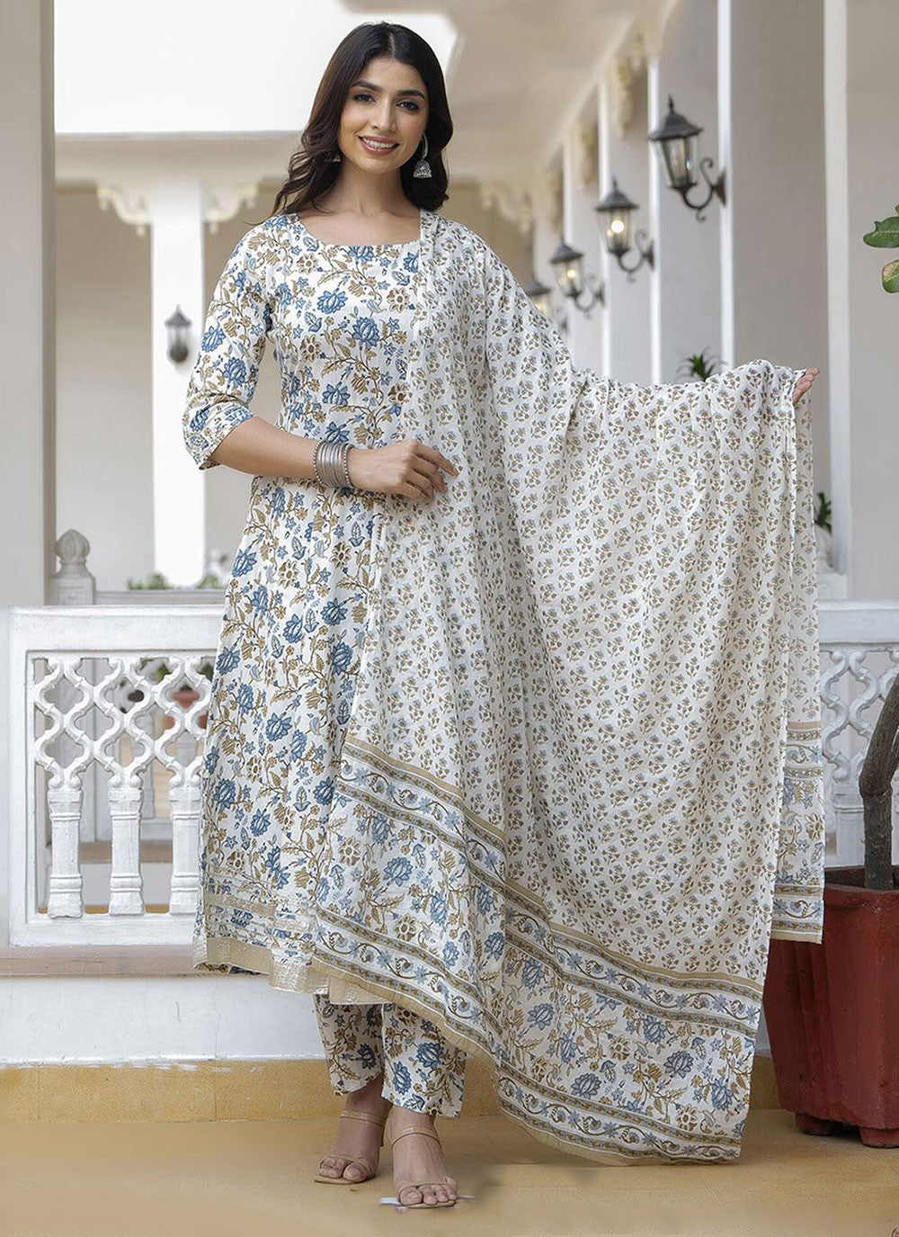 Cotton Anarkali - T2457