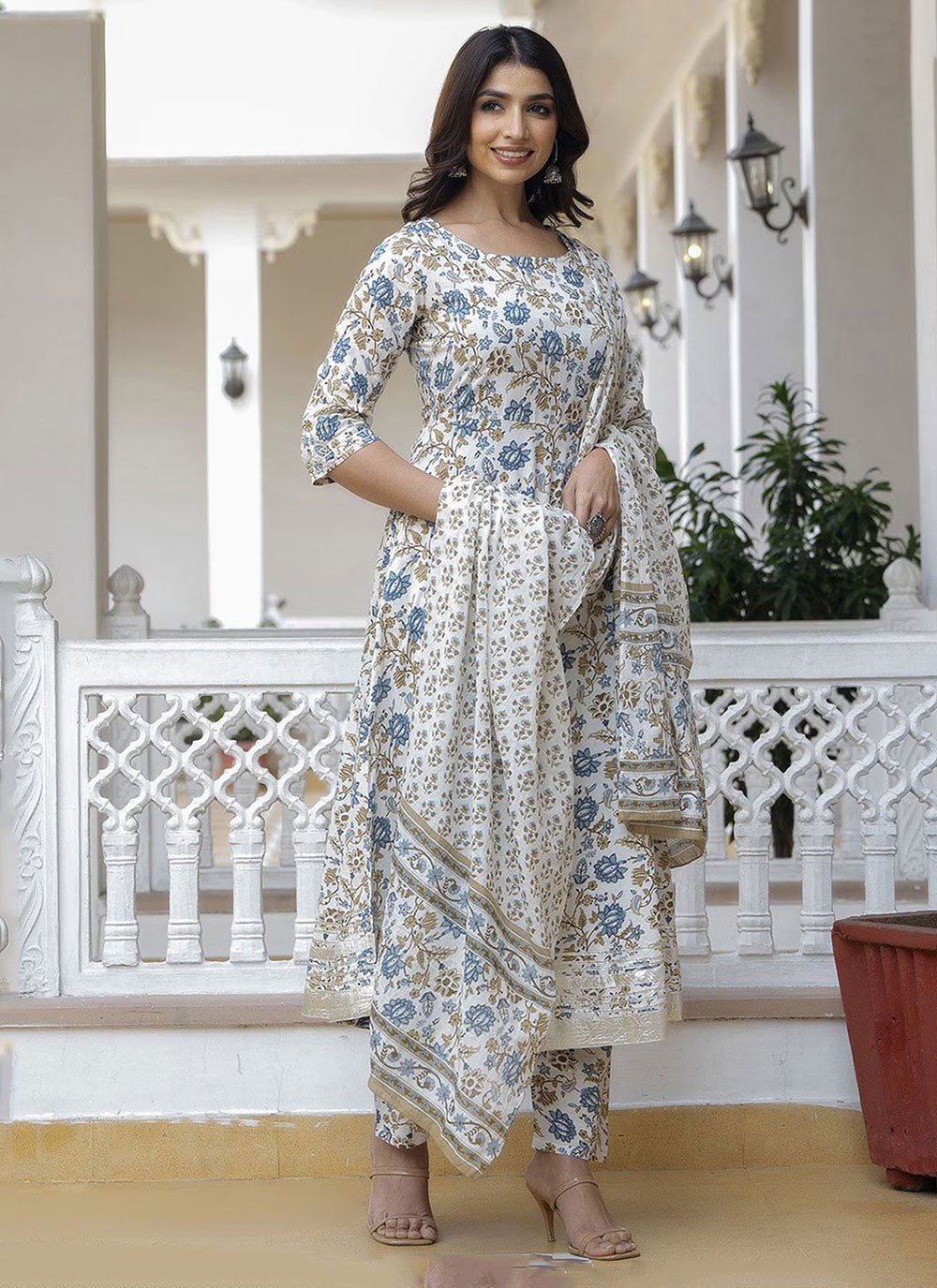 Cotton Anarkali - T2457