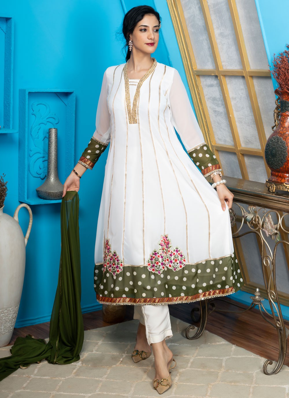 Handloom Silk Salwar Suit - T4132