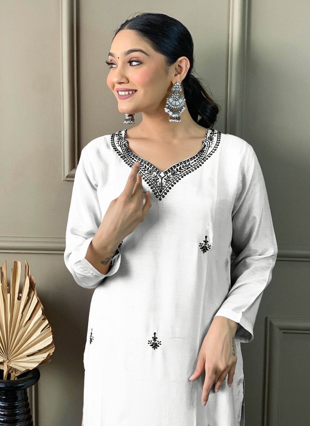 Muslin Pant Style Suit - T3217