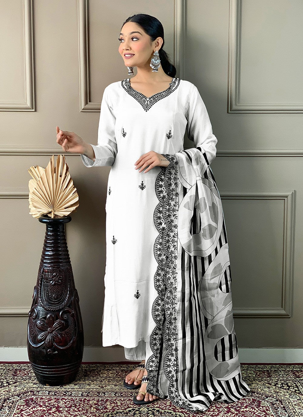 Muslin Pant Style Suit - T3217