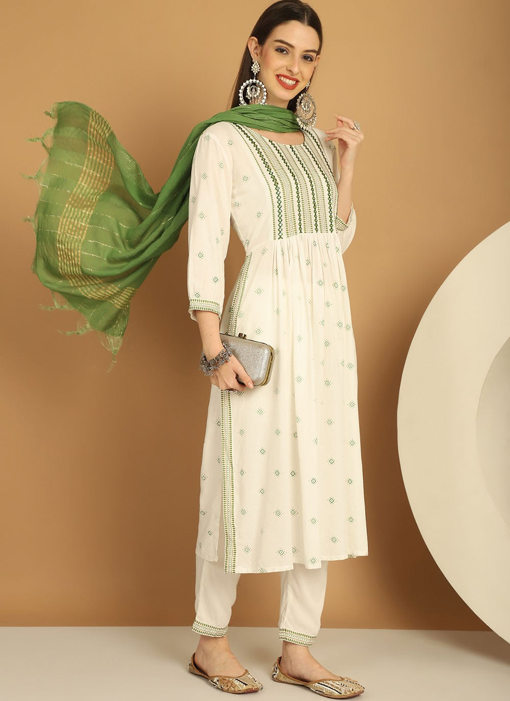 Chanderi Salwar Suit - T1781