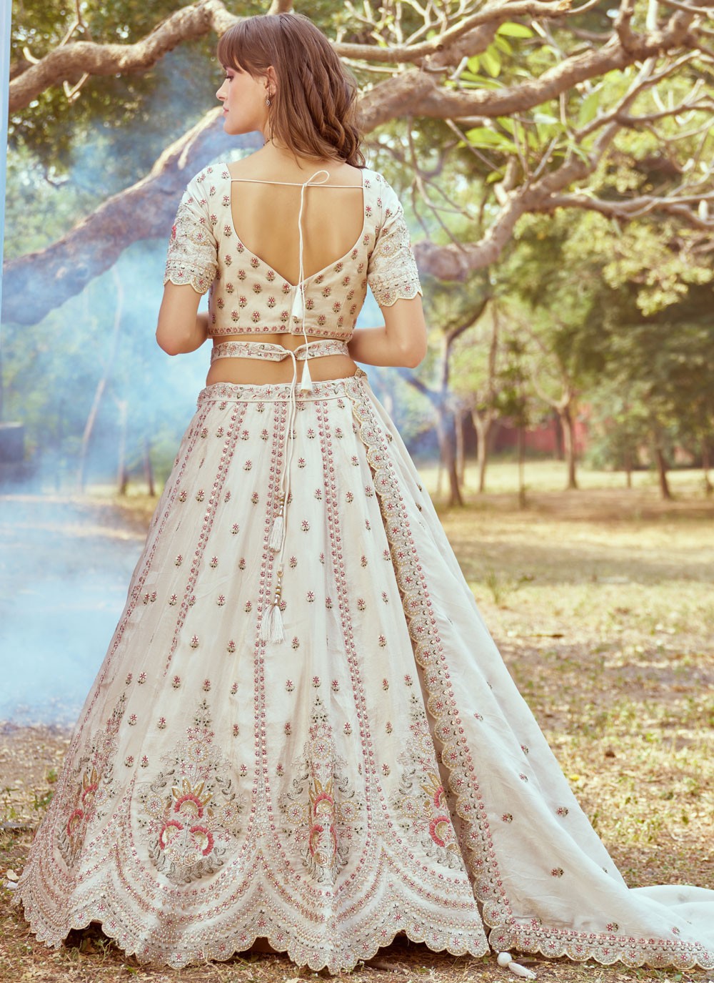 Beads Organza A - Line Lehenga - L2931