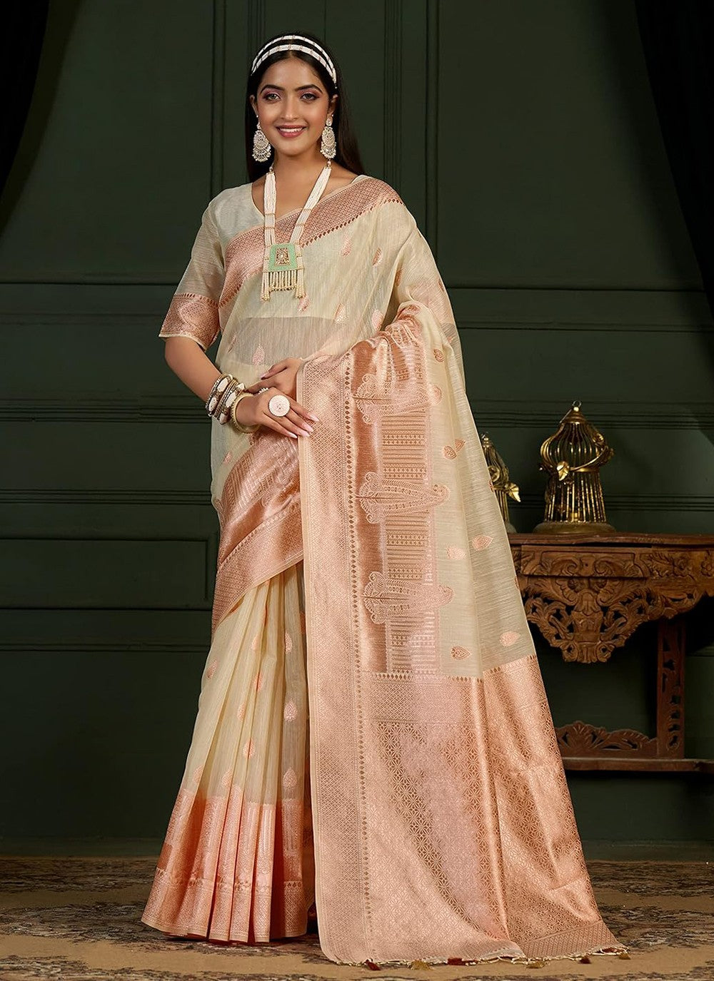 Classic Weaving Zari Kanjivaram Silk Saree - S5336