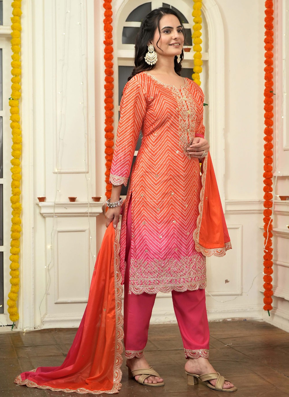 Chinon, Silk Salwar Suit - T4016