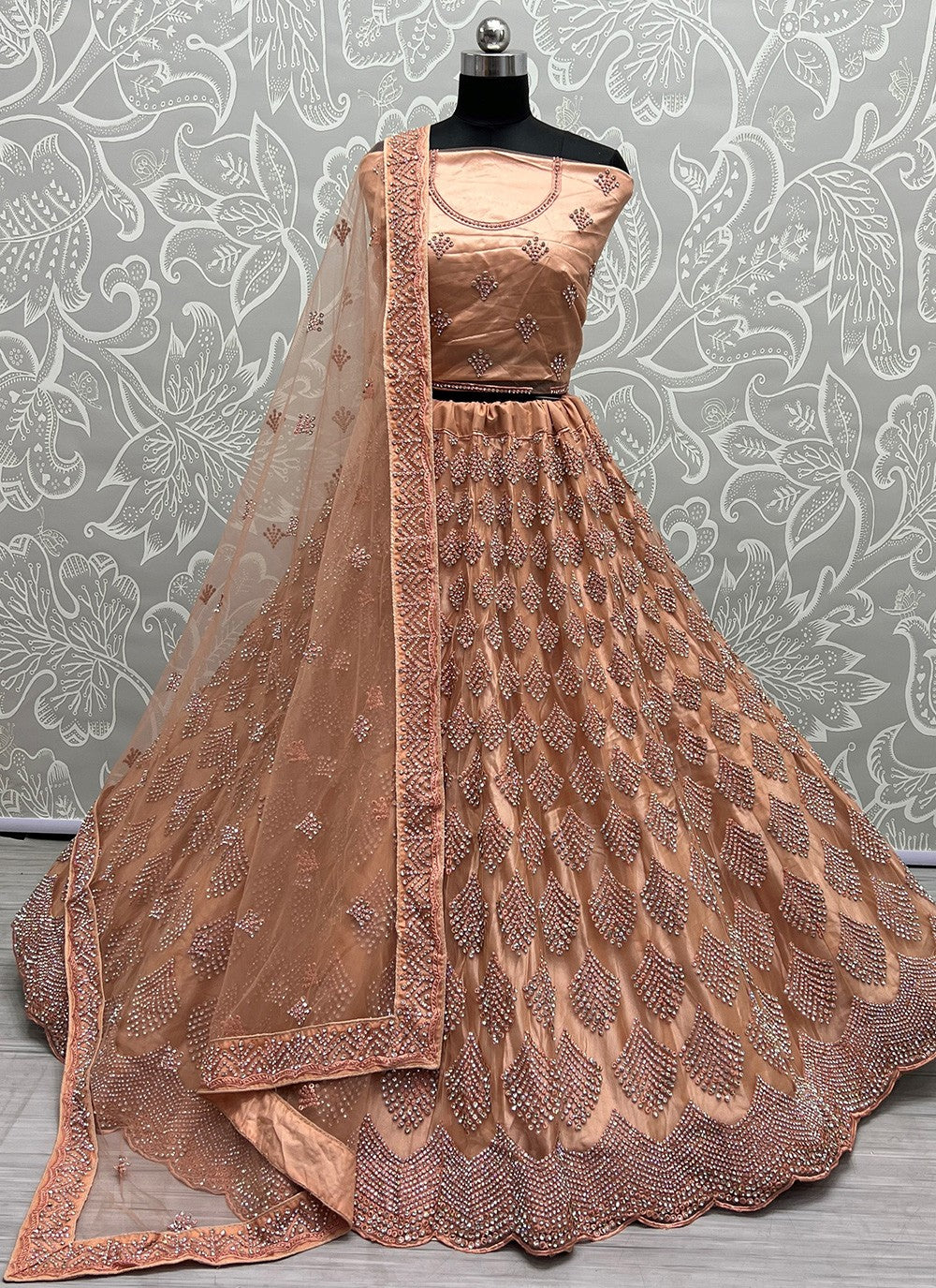 Diamond Net A - Line Lehenga - L0896