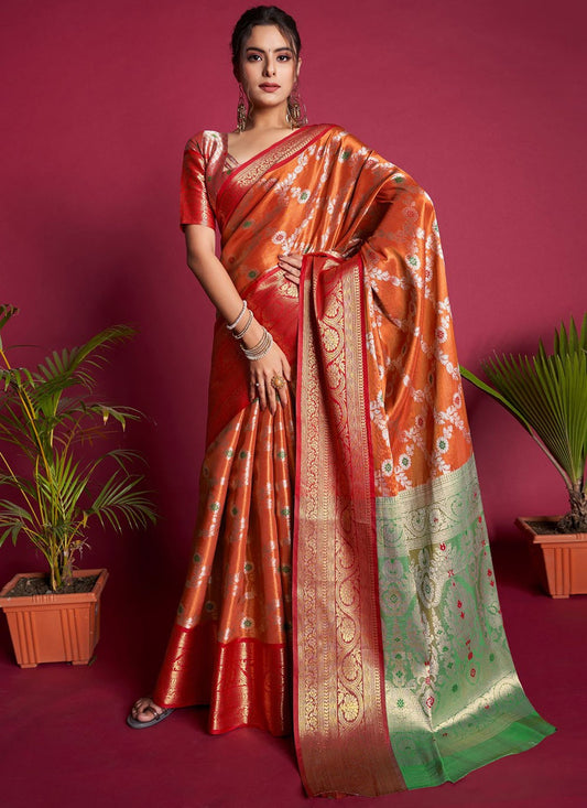 Contemporary Woven Kanjivaram Silk Saree - S3103