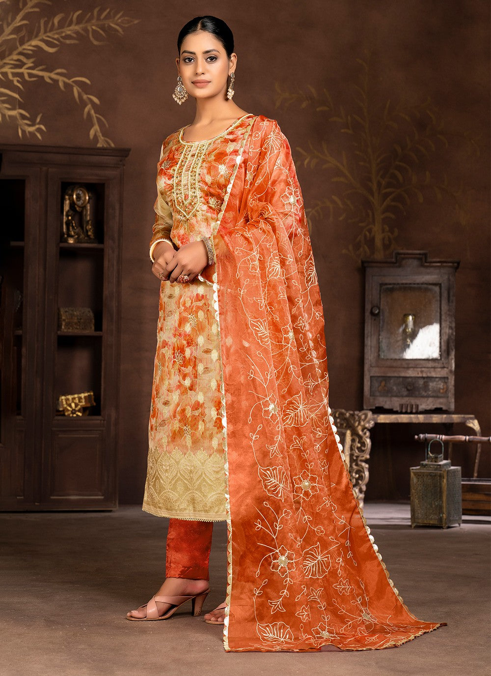 Organza Salwar Suit - T2000