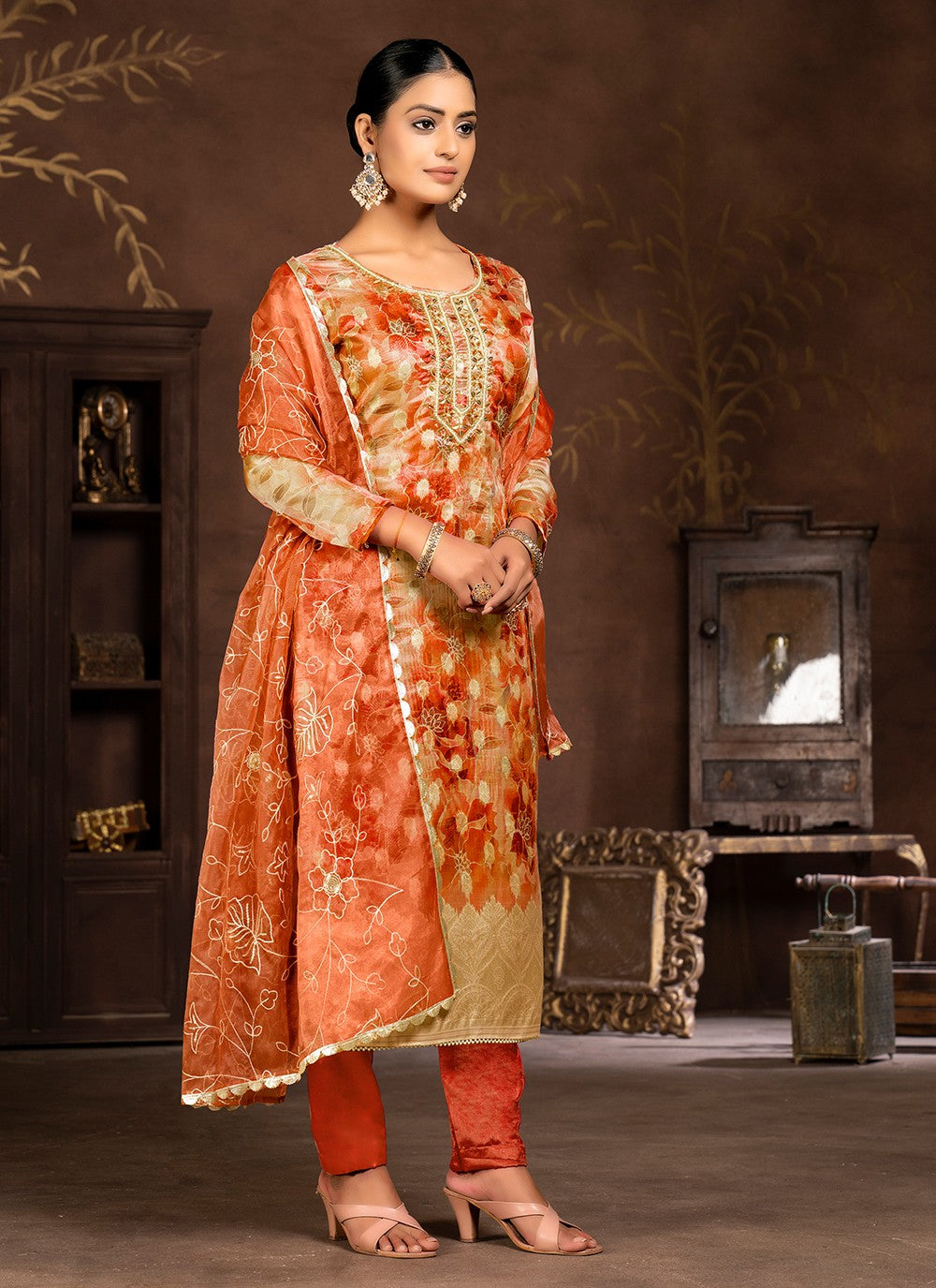 Organza Salwar Suit - T2000