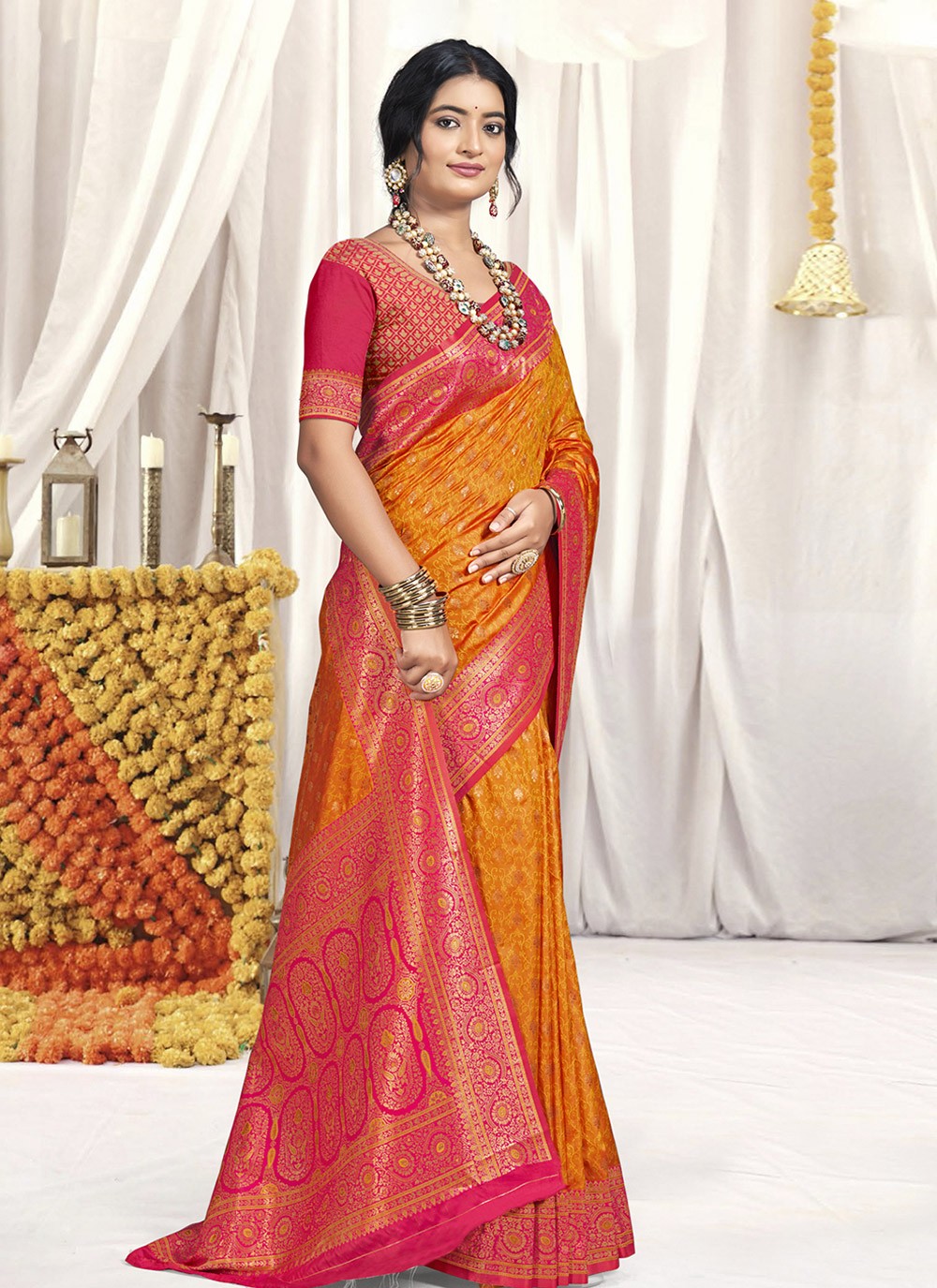 Classic Woven Silk Saree - S9070