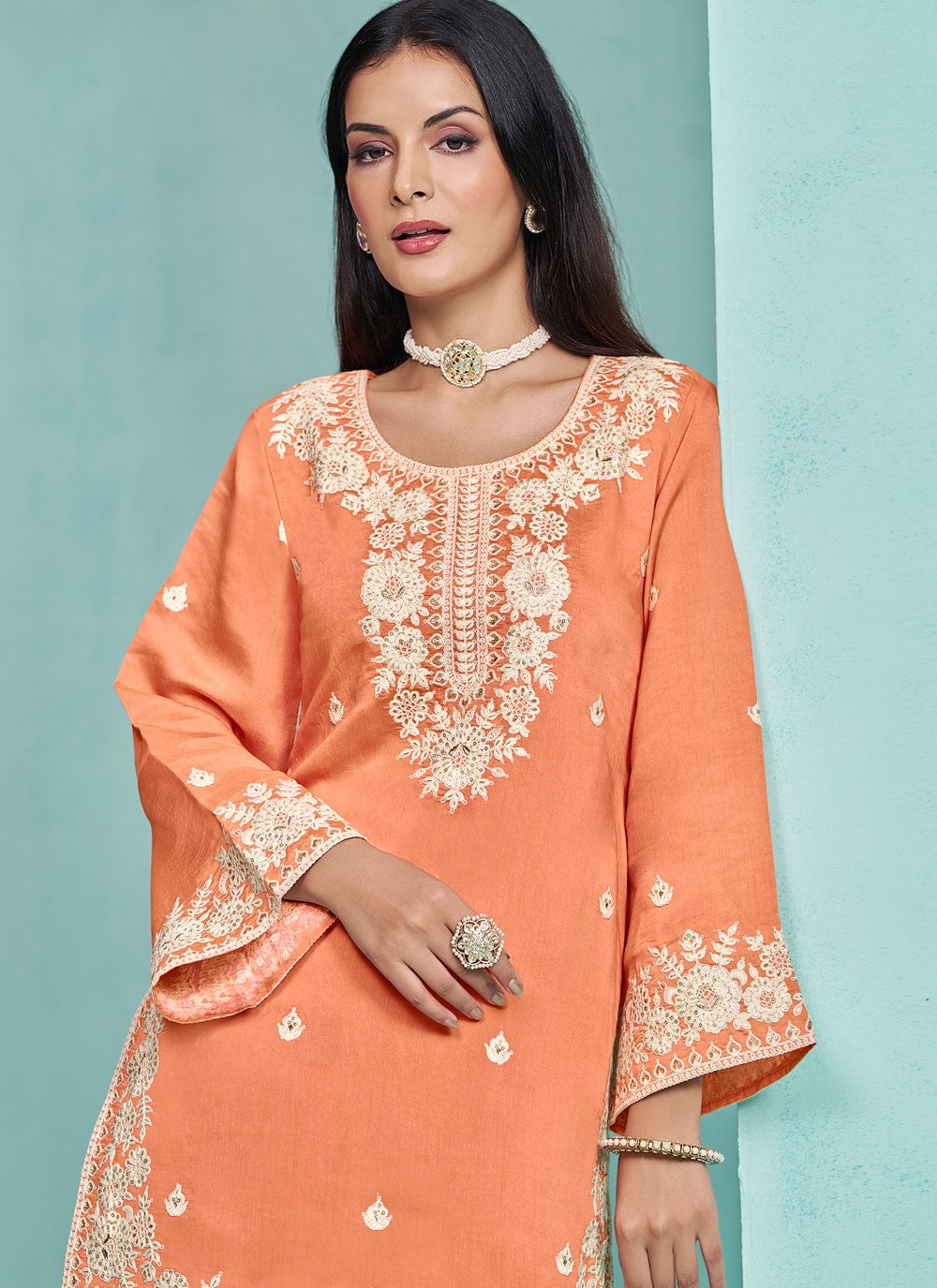 Silk Salwar Suit - T3251