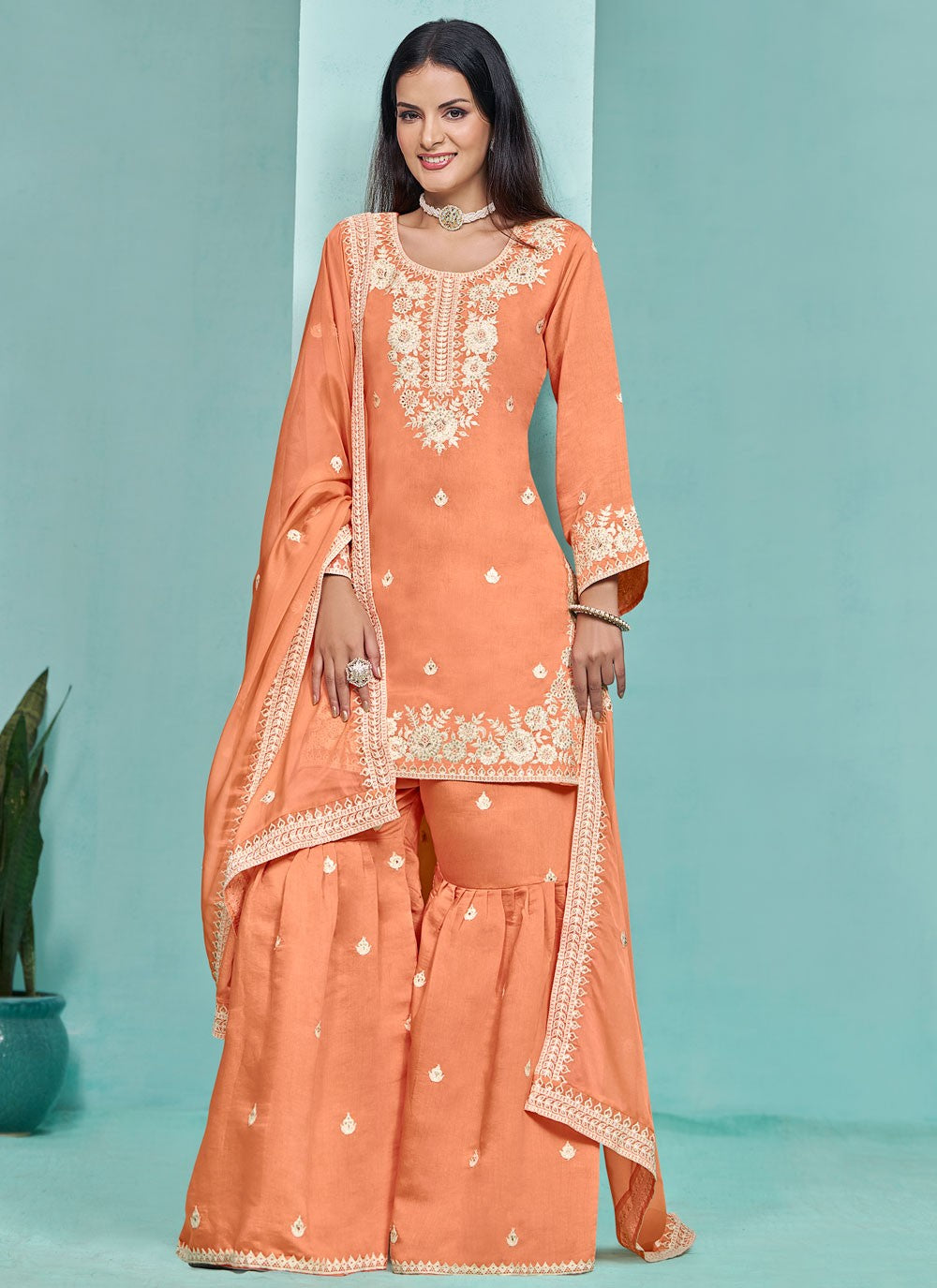 Silk Salwar Suit - T3251