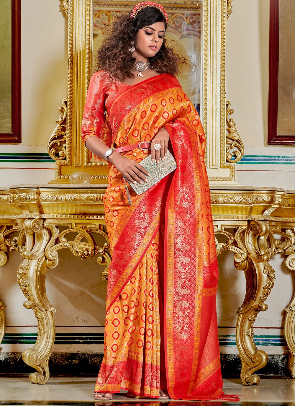 Saree Weaving Zari Banarasi Silk Saree - S2518