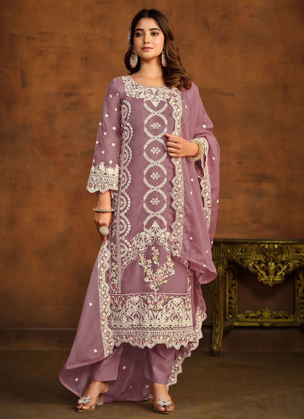 Organza Salwar Suit - T1831