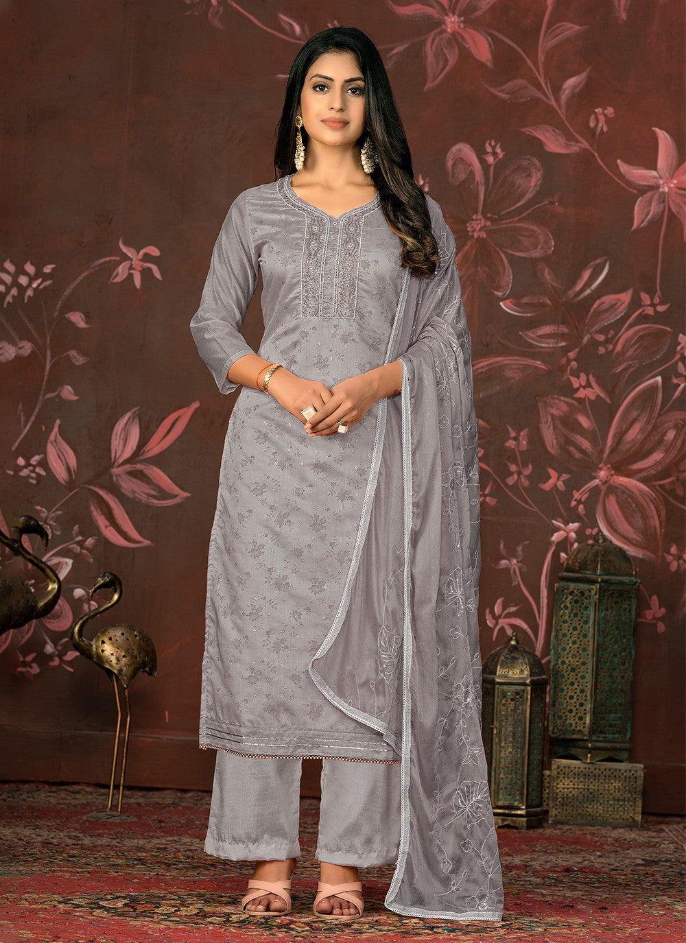 Organza Salwar Suit - T2018