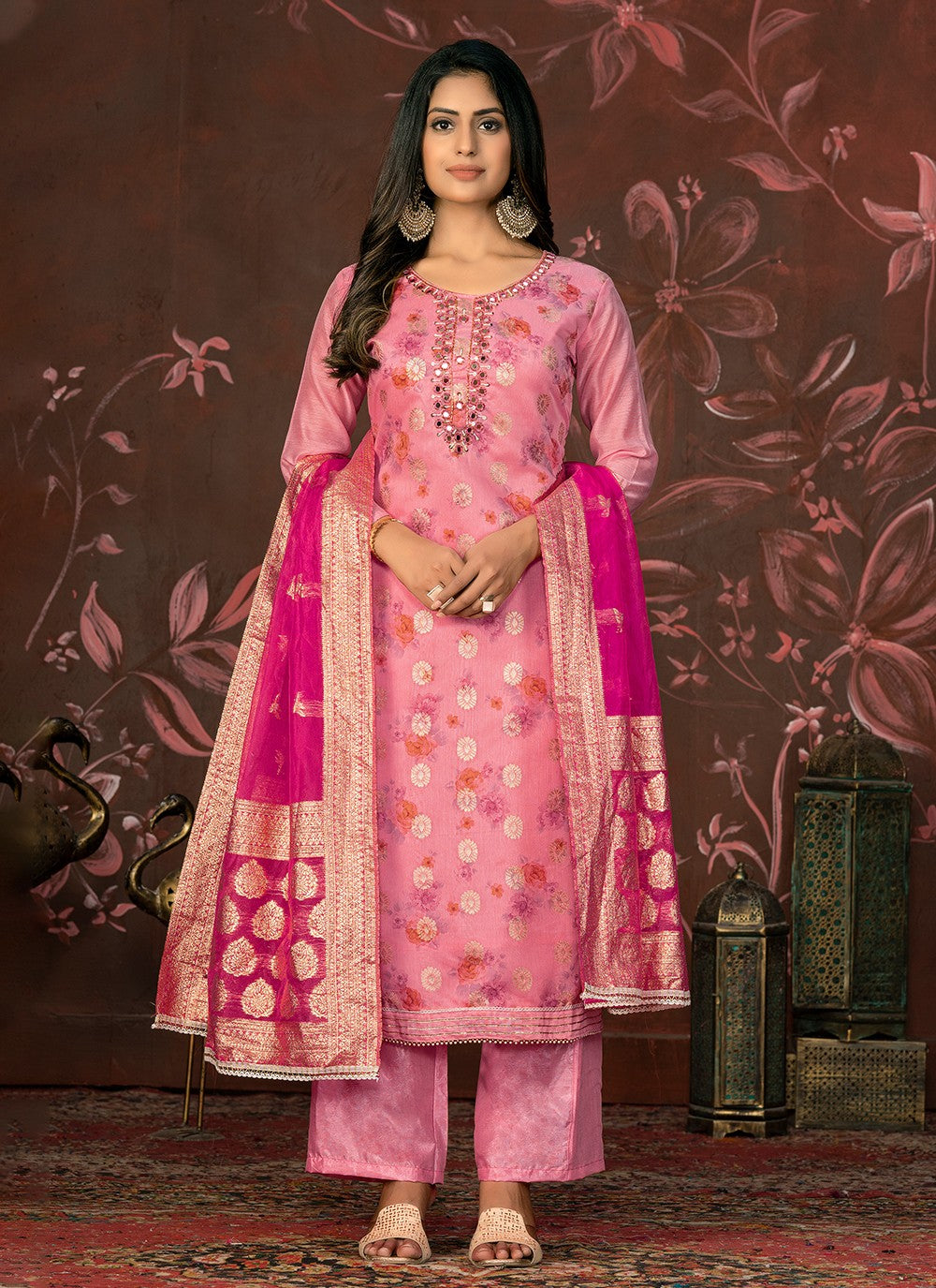 Organza Salwar Suit - T2018