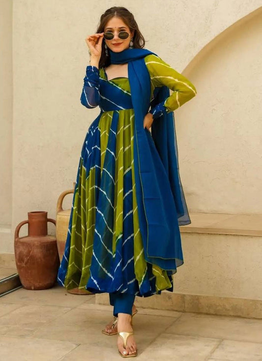 Organza Salwar Suit - T3398