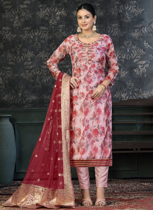 Organza Salwar Suit - T1397