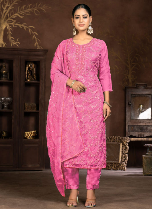 Organza Pant Style Suit - T2093