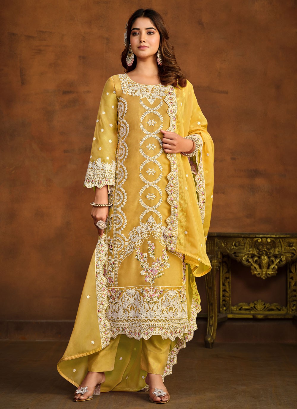 Organza Salwar Suit - T1831