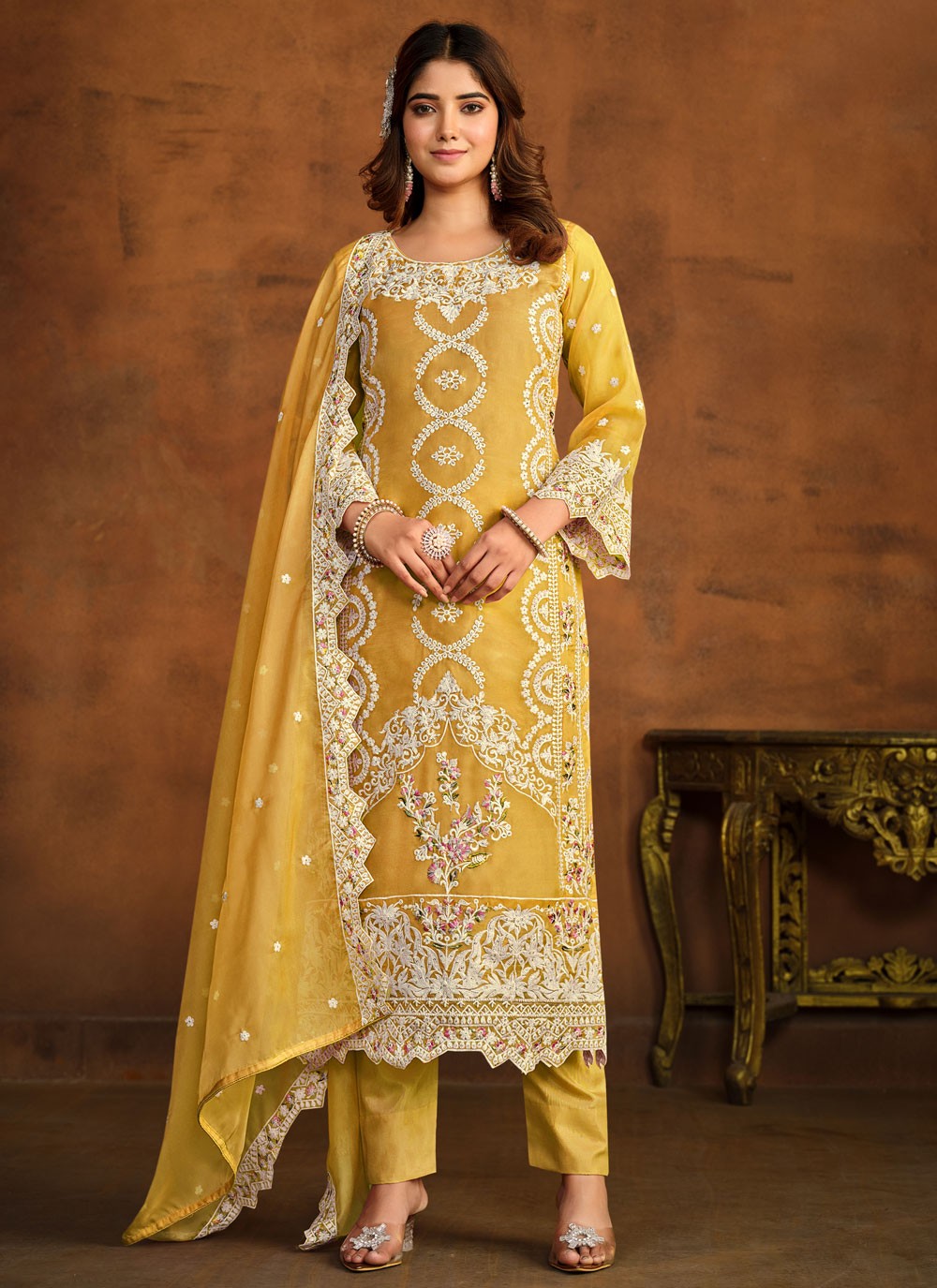 Organza Salwar Suit - T1831