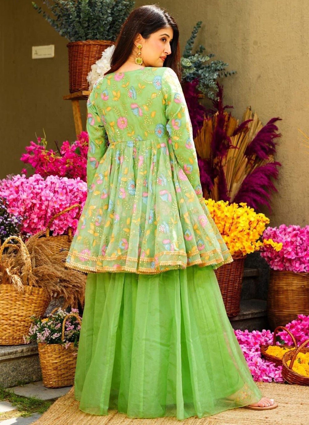 Organza Salwar Suit - T2736