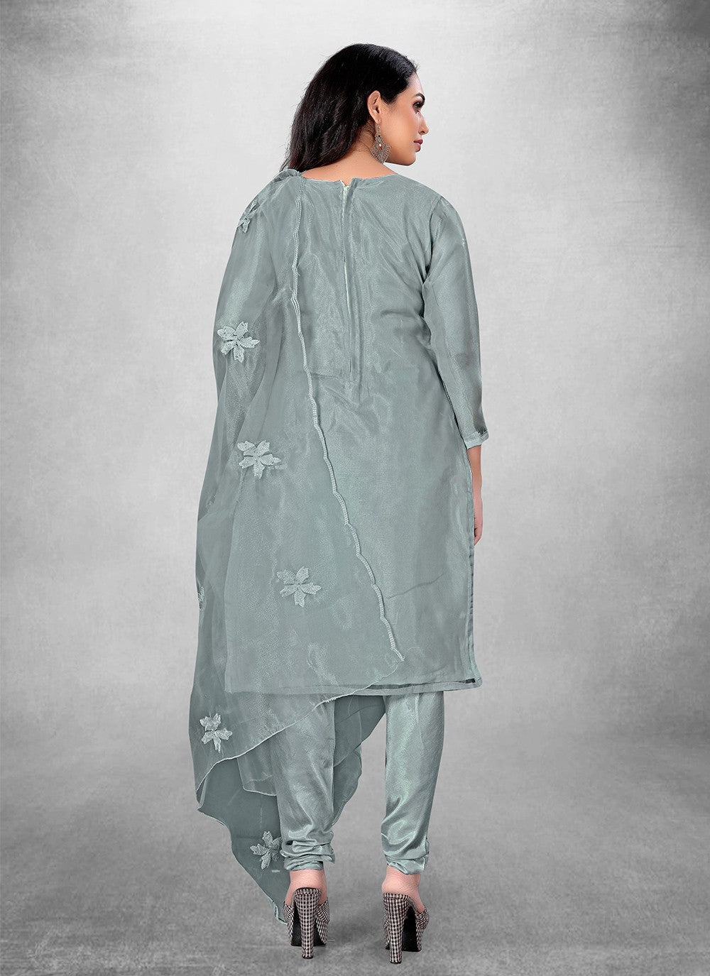 Organza Churidar Suit - T1822