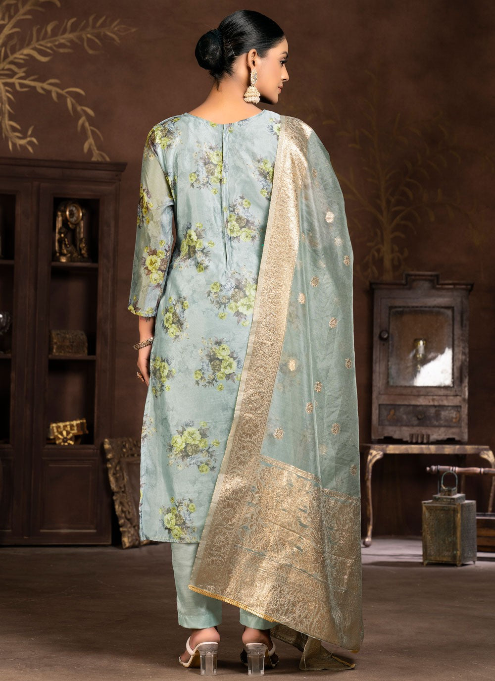 Organza Salwar Suit - T1970