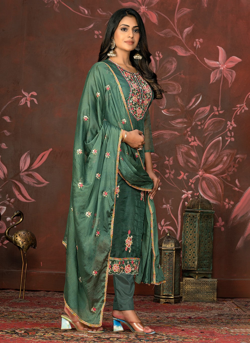 Organza Salwar Suit - T2102