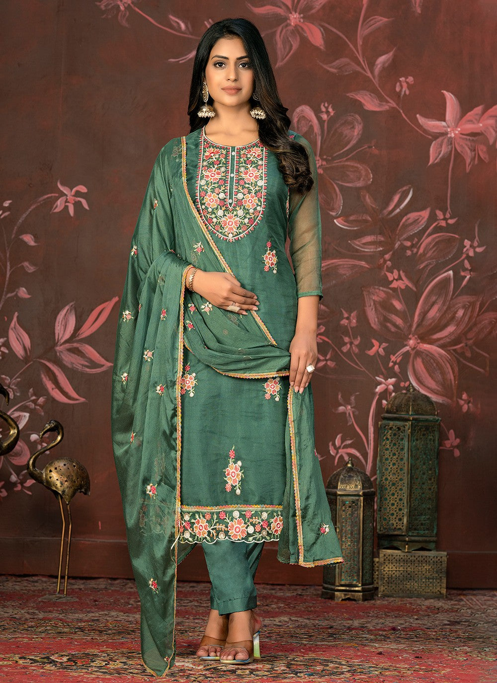 Organza Salwar Suit - T2102