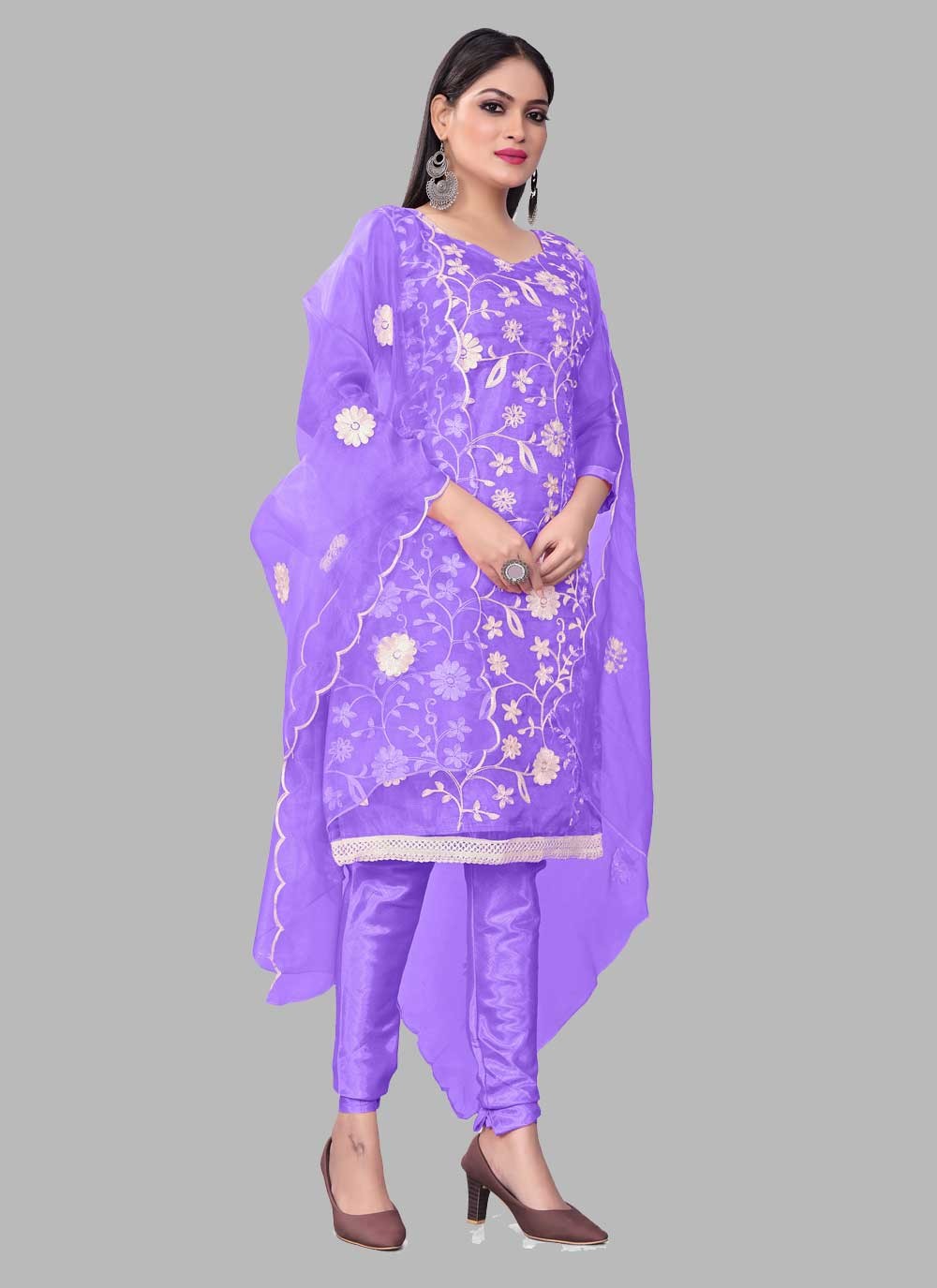 Organza Salwar Suit - T1280