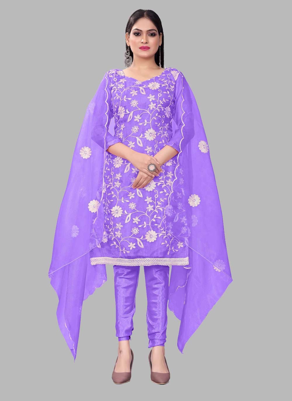 Organza Salwar Suit - T1280