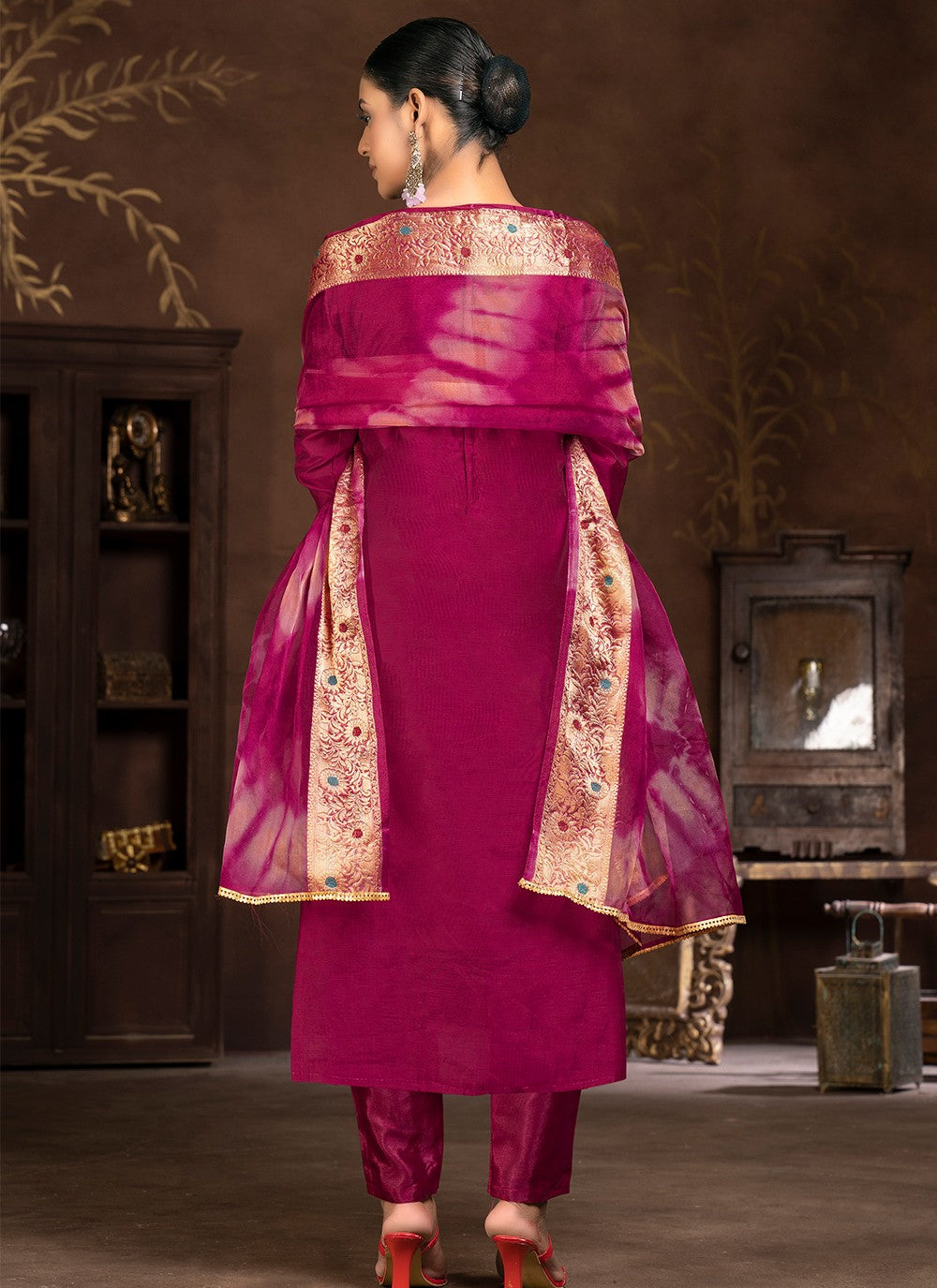 Organza Salwar Suit - T2056